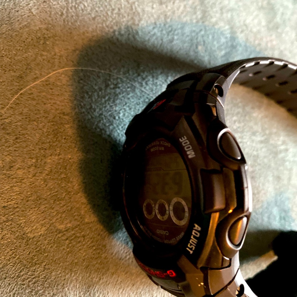 Casio - Men's G-Shock Atomic Solar Watch - Black